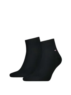 Lot de 2 paires de chaussettes basses Grande Taille noires en coton mélangé unies