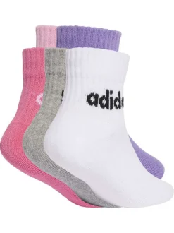 Lot de 5 paires de chaussettes basses multicolores unies avec le logo