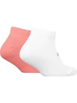 Lot de 2 paires de chaussettes bicolores basses avec le logo iconique brodé