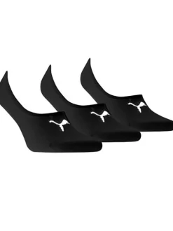 Lot de 3 paires de chaussettes noires unies pour homme avec logo