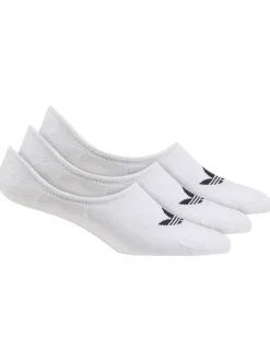 Lot de 3 paires de chaussettes basses blanches invisibles en coton
