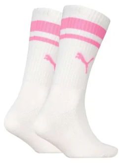 Lot de 2 paires de chaussettes hautes en coton mélangé blanches