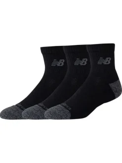 Lot de 3 paires de chaussettes basses noires unies avec logo imprimé