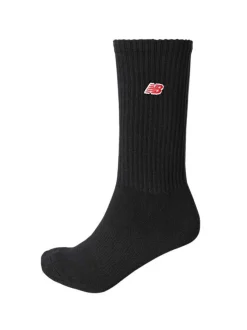 Lot de 3 paires de chaussettes noires hautes avec logo iconique