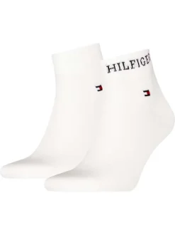 Lot de 2 paires de chaussettes basses blanches à imprimé de la marque
