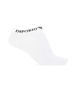 Lot de 3 paires de chaussettes Basses blanches en coton unies