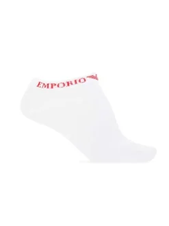 Lot de 3 paires de chaussettes Basses blanches en coton unies