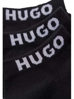 Lot de 3 paires de chaussettes en coton mélangé noires unies