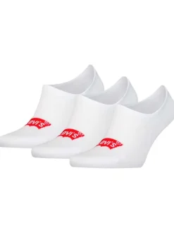 Lot de 3 paires de chaussettes basses en coton mélangé blanches unies