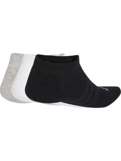 Lot de 3 paires de chaussettes basses multicolores pourvues du logo de la marque