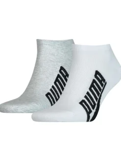 Lot de 2 paires de chaussettes basses blanches unies avec coupe mi-haute