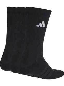 Lot de 3 paires de chaussettes hautes noires pourvues du logo de la marque