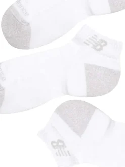 Lot de 3 paires de chaussettes blanches unies tailles basses avec logo
