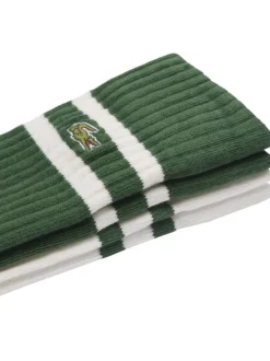 Lot de 2 paires de chaussettes hautes en coton mélangé multicolores