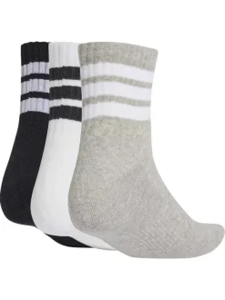 Lot de 3 paires de chaussettes mi-hautes multicolores avec le logo de la marque