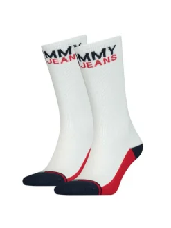 Lot de 2 paires de chaussettes hautes blanches en coton