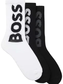 Lot de 3 paires de chaussettes coupe haute en coton multicolores unies