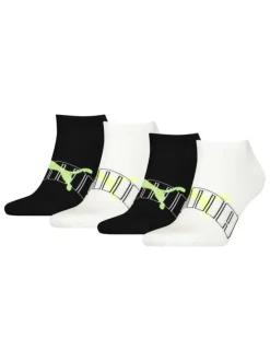 Lot de 2 paires de chaussettes Puma en coton mélangé stretch bicolore logotypées