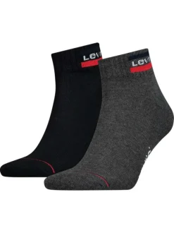 Lot de 2 paires de chaussettes basses multicolores en coton mélangé