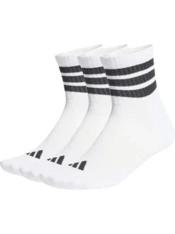 Lot de 3 paires de chaussettes mi-hautes blanches pourvues du logo de la marque