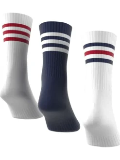Lot de 3 paires de chaussettes multicolores rayées à coupe haute