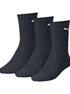 Lot de 3 paires de chaussettes en coton mélangé unies avec coupe haute