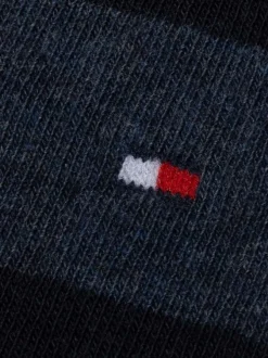 Lot de 2 paires de chaussettes bleu marine hautes en coton mélangé