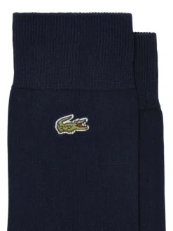 Lot de 2 paires de chaussettes hautes en coton mélangé marine