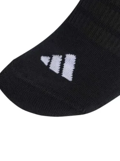 Lot de 3 paires de chaussettes basses noires pourvues du logo de la marque