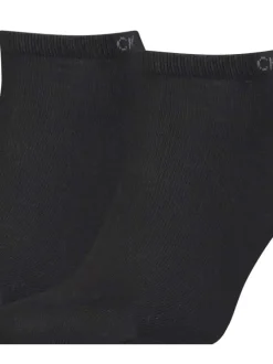 Lot de 2 paires de chaussettes basses en coton mélangé noires
