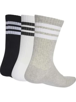 Lot de 3 paires de chaussettes hautes multicolores pourvues du logo de la marque