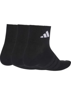 Lot de 3 paires de chaussettes basses noires pourvues du logo de la marque