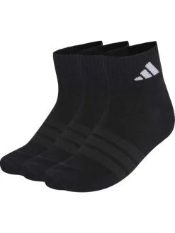 Lot de 3 paires de chaussettes basses noires pourvues du logo de la marque