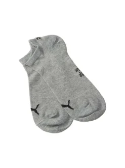 Lot de 3 paires de chaussettes anthracite grises et beige en coton