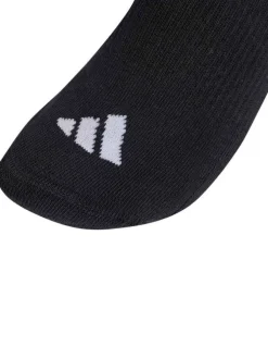 Lot de 3 paires de chaussettes mi-hautes noires pourvues du logo de la marque