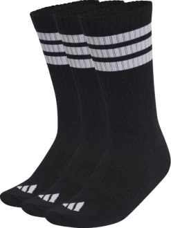 Lot de 3 paires de chaussettes hautes noires pourvues du logo de la marque