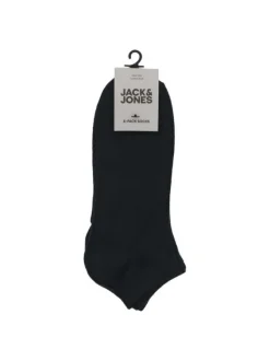 Lot de 5 paires de socquettes en coton mélangé marines unies avec logo blanc