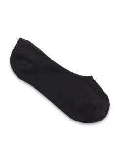 Lot de 5 paires de soquettes noires unies basses en coton mélangé identiques