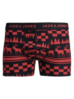 Lot boxer + chaussettes noir et rouge