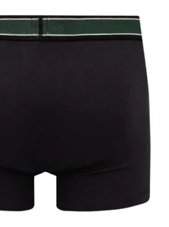 Lot de 2 Boxers Boxer Classiques en coton noirs unis avec tailles élastiquées