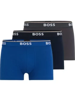 Lot de 3 Boxers classique en coton avec marque sur le haut de la ceinture