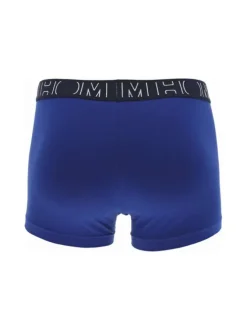 Lot de 2 Boxers classique en coton bleu uni avec une coupe fermée