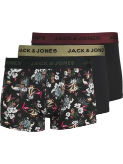 Lot de 3 Boxers classique en coton marine uni avec une taille élastiquée