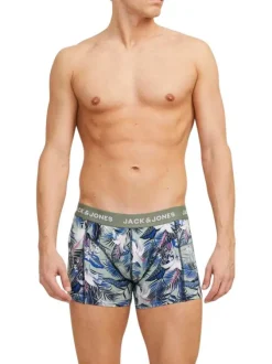Lot de 3 Boxers classique en coton multicolore imprimé avec une coupe fermée