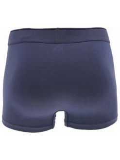 Lot de 3 boxers classique en coton multicolore uni avec une taille élastiquée