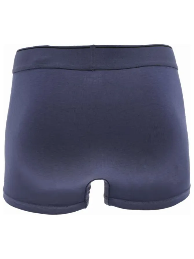 Lot de 3 boxers classique en coton multicolore uni avec une taille élastiquée