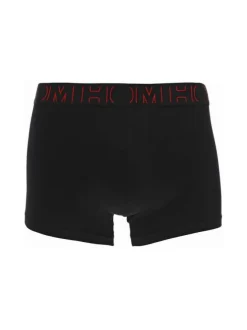 Lot de 2 boxers classique en coton noir imprimé avec une coupe fermée