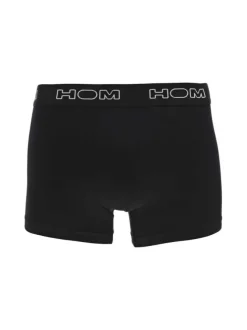 Lot de 3 boxers classique en coton noir uni avec une coupe fermée