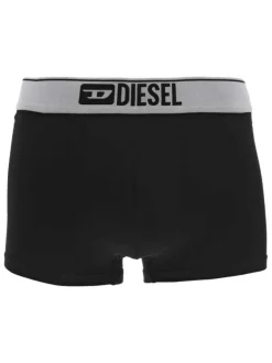 Lot de 3 boxers classique en coton noir uni avec une taille élastiquée