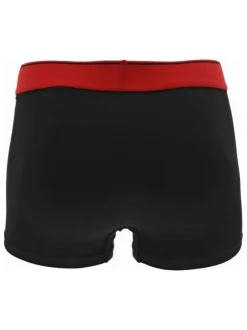 Lot de 3 boxers classique en coton noir uni avec une taille élastiquée
